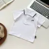 Nova Camisa Polo Infantil de Verão Ins com Gola Lapela para Menino de Manga Curta, Casual Bonita para Crianças, Transfronteiriça