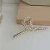 Clip de Metal de Corea del Sur Pinza para el Cabello de Verano para Mujer Múltiples Tamaños Pinza de Tiburón Disco para la Parte Trasera del Cabello Pinza para el Cabello Perla Accesorios para el Cabello Versátiles para Mujer