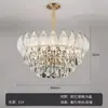 Lámpara de Sala de Estar Francesa de Lujo Ligero Postmoderna, Lámpara de Comedor, Lámpara de Dormitorio, Luminarias de Plumas, Elegante Candelabro de Cristal de Gama Alta