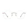 TI0012 Gafas Sin Montura de Titanio Ultraligeras Marco de Gafas de Alta Calidad Sin Marco Por Favor Sensación Fría Lentes Planos Venta al por Mayor de Fábrica