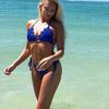 Ropa Interior de Bikini Sexy Europea y Americana Transfronteriza Conjunto de Traje de Baño Tejido Dividido para Mujer con Cuello Halter Push-Up para Mujer al por Mayor