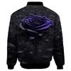 Moda de otoño Camisa de cremallera para hombre Amazon venta transfronteriza caliente Chaqueta de flores Chaqueta con estampado digital de tatuaje 3D
