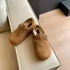 Sapatos Birkenstock de Veludo Espessos com Salto Escondido Estilo Retrô para Redes Sociais 2026 Novos Outono/Inverno Versáteis de Algodão Sapatos Casuais para Combinar com Saias