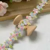 Renda de Cereja Gradiente Colorido Estéreo Solúvel em Água Bordado Roupas Roupas de Bebê Acessórios Mochila Mochila Materiais Decorativos