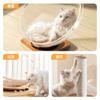 Cápsula espacial nido para gatos universal para las cuatro estaciones alta permeabilidad nido de hielo acrílico verano madera maciza plato giratorio juguete para gatos una generación de pelo