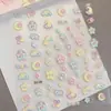 Adesivos para Unhas Estrela Cadente Estilo Ins Rosa Girly Coração Coelho Desenho Animado Fofo Embossado Copo d'Água Câmera Adesivos DIY