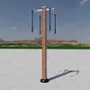 Outdoor Plastic Wood Fitness Equipment Set Idosos Esportes Comunidade Parque ao ar livre Praça Fitness Caminho Walking Machine