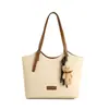 Bolsa de axila color-blocking de alta qualidade para mulheres, nova bolsa de ombro de moda vintage 2026, bolsa tote de grande capacidade para o dia a dia
