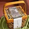 Cesta de Bambu Trançada Cesta de Presente de Feriado Portátil Cesta Vazada Cesta de Embalagem de Ovos de Pato Salgados de Supermercado Cesta de Zongzi para o Festival do Barco-Dragão