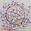 Calcomanía de Corazón de Melocotón Cuentas de Cerámica con Perlas Cuentas de Cerámica Estilo Chino Accesorios Hechos a Mano para DIY Pulsera Accesorios para Collar Material