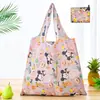 Bolsa de compras plegable de gran capacidad, bolso de mano portátil para supermercado, impresión de logotipo, bolsa de almacenamiento 190T, directo de fábrica