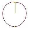 Collar Metálico con Perlas en Forma de Corazón y Cristal Rojo, Diseño de Nicho, Collar de Perlas en Forma de Corazón para la Clavícula con un Ambiente Elegante