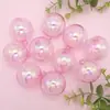 Decoração de Bolo de Aniversário para o Dia dos Namorados Chinês Arranjo Inserções Bolas Transparentes de Vários Tamanhos Ornatos Transparentes para Confeitaria Suprimentos