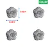 Parches Adhesivos de Tonos Grises Adhesivos Autoadhesivos para Chaqueta de Plumas Sin Costuras Flor Pequeño Tamaño Bordados Ropa Agujero Adhesivos Decorativos de Tela