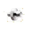 Tornillo de conversión de doble cabeza estándar británico 1/4-3/8 tornillo conector de cámara tornillo de trípode tornillo de soporte universal