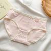 7A ropa interior nueva antibacteriana dulce linda entrepierna de algodón cintura de dama cómoda transpirable amigable con la piel calzoncillos para niña