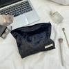57291 Bolsa de Cosméticos de Veludo para Meninas, Bolsa de Armazenamento Fashion Portátil, Bolsa de Higiene Pessoal Grande Capacidade para Cosméticos, Bolsa de Mão