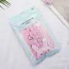 Bolsas de Embalaje para Máscaras Infantiles de Conejo de Dibujos Animados, Bolsas Autosellantes con Ventana, Bolsas Sellables con Agujero para Colgar de Plástico al por Mayor