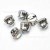 Botones decorativos para collar y puños, de cristal redondo de 8 mm, con una sola garra colgante, accesorios de diamantes de imitación, directos de fábrica
