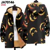 Chaqueta de Nuevo Estilo Transfronteriza con Elementos de Patrón Multicolor, Cárdigan con Capucha y Cierre B2, Abrigo de Algodón Polar Espesado de Invierno con Forro Amarillo
