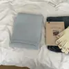 ¡Pedido avanzado de Corea del Sur! Bufanda de Lana de Cachemira de Color Sólido para Mujer Otoño e Invierno Estilo Coreano Cálida Versátil Bufanda Tejida