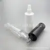 Botella rociadora de botón negro, 400 ml, para perfume, botella de PET, botella rociadora de plástico para regar plantas, botella rociadora de alcohol pequeña de botón