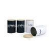 Conjunto de 3 Latas Seladas de Bambu com Tampa Redonda para Café, Chá e Açúcar - Recipientes de Armazenamento de Folha de Flandres para Chá, Açúcar e Grãos de Café