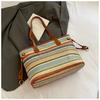 2025 Nueva Bolsa Tote Artística de Moda Estilo Bohemio Gran Capacidad Bolsa Tejida Estilo Mori Bolsa Tote de Paja Bolsa para Mujer