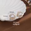 Nuevos Aretes de Plata S925 de Aguja Lujo Accesible de Alta Gama Elegantes Zircón Perla Moda para Mujer Aretes de Flor Simples Venta al por Mayor