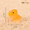 Paisaje en Miniatura que Brilla en la Oscuridad Linda Capibara Adorno de Escritorio Artesanía de Resina Pequeña Capibara
