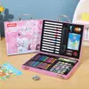 208 Pinceles, Lápices de Colores, Crayones, Rotuladores de Acuarela, Set de Pintura de Papelería para Estudiantes de Primaria, Regalo para el Día del Niño al por Mayor