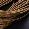 Couro de grão de ovelha corda trançada corda de couro PU 8 fios com fio trançado corda de couro multicolorida corda trançada de couro fixa atacado