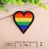 Parches Bordados para Computadora al por Mayor Transfronterizos, Parches Bordados de Corazón Colorido a Cuadros, Parches Decorativos para Ropa, Parches para Reparar Agujeros
