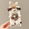 Faixa de Cabelo Infantil Cor de Café Maillard Headband para Meninas Elástico de Cabelo de Alta Elasticidade Headband para Meninas Que Não Machuca o Cabelo