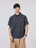 Ropa para Hombre Fengshe / 2026 Nuevo Verano Camisa Polo Estilo Americano de Manga Corta para Hombre Ajuste Holgado Cuello Campana Top de Media Manga