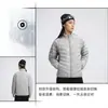 Chaqueta ligera de plumón con cuello alto para hombre y mujer, abrigo cálido de plumón acanalado para otoño e invierno, 90% plumón de pato blanco, capa interior de alta gama para un cortavientos