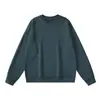 Comercio Exterior Transfronterizo Americano Pesado Tallas Grandes Hombre Felpa Verde Juvenil Cuello Redondo Sudadera Algodón Puro Moda Marca Gama Alta Personalizado