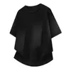Camiseta de Malla de Bambú de Seda Helada para Hombre de Manga Corta Verano Nuevo Estilo Media Manga Secado Rápido Ligera Camisetas Tops para Hombre