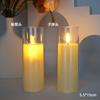 Luz Electrónica de Vela LED, Vela Recargable de Plástico con Parpadeo Simulado, Luz de Noche, Luz Ambiental para Fiesta, Luz de Accesorio Navideño