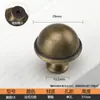 Manija de Armario Estilo Antiguo de Latón Bronce Francés Vintage para Puerta de Mueble Cajón de Gabinete de un Solo Agujero