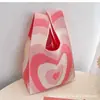 Bolso Tote Nuevo de Moda con Lindo Diseño de Animal, Bolso de Mano Versátil para Mujer, Estilo Coreano y Japonés, Bolso de Punto para Exteriores para Damas