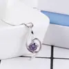 Nuevo Collar Versátil con Forma de Corazón Hueso de Serpiente Circonita Estilo Coreano Chapado en Platino Collar para Mujer Joyería de Moda