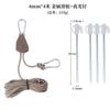 Cuerda de Viento Polea Ajustable Exterior Accesorios para Tienda de Campaña Soporte Polea Elevadora Cuerda de Viento Toldo Parasol Rueda Colgante con Cuerda
