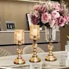 Portavelas Aromático de Cristal de Lujo Ligero Cena a la Luz de Velas Decorativo Transparente Estilo Europeo Adornos para Velas Base para Velas de Sala de Estar
