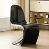 Silla Dong Chair Estilo Forma Irregular de Moda Silla de Comedor Creativa Silla Acrílica Hogar Moderno Simple Respaldo Taburete de Maquillaje Diseño