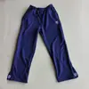 Calça de Moletom com Zíper Bordada Transfronteiriça Europeia e Americana Calças Longas Casuais Streetwear Hip-Hop Rap Estilo de Rua Tamanho Americano Calça de Moletom Unissex Venda por Atacado