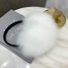 Orejeras de pelo real de zorro Binyatu para otoño e invierno, orejeras de hierba para mujer, bolsa para las orejas cálida, cubierta para las orejas, protección cálida para las orejas, marea