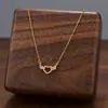 Comercio Exterior de Amazon Venta Caliente Collar de Acero de Titanio Temperamento Femenino Circonita Microincrustada Personalidad Cadena para Clavícula de Alto Sentido Colección Joyería