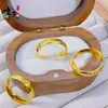 Anillo Abierto de Latón Chapado en Oro con Superficie Lisa, Adecuado para Hombres y Mujeres, una Pieza de Joyería Ajustable Moderna y Popular