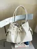 Yuezhi 2026 bolso nuevo de otoño temprano estilo vintage esmerilado, bolso de hombro y cruzado de gran capacidad para el día a día, bolso tote tipo cubo casual
